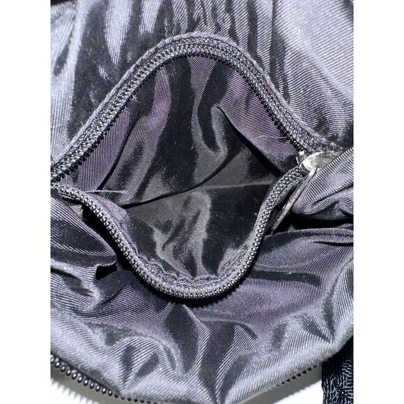 The Sak Crocheted Mini Bag Crossbody Shoulder Purse Bag Black Travel Small Boho - Picture 10 of 13